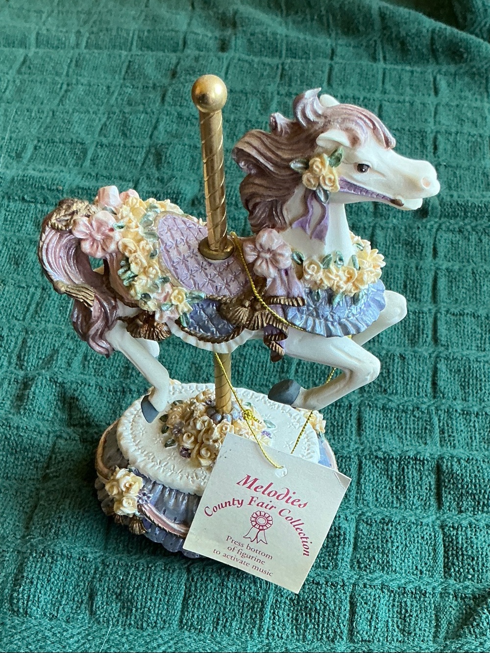 Pastel Carousel Horse Figurine
